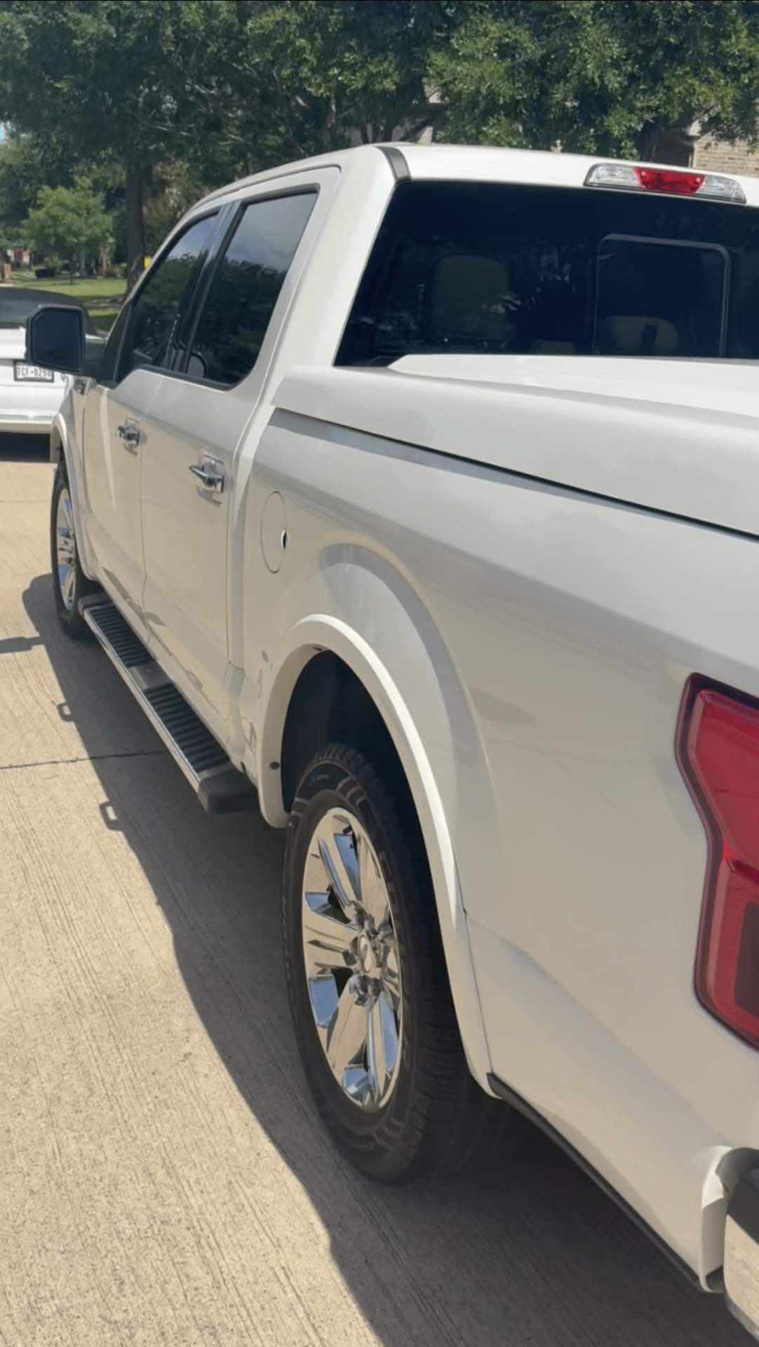 Ford F-150 after exterior hand wash and detail in Prosper TX